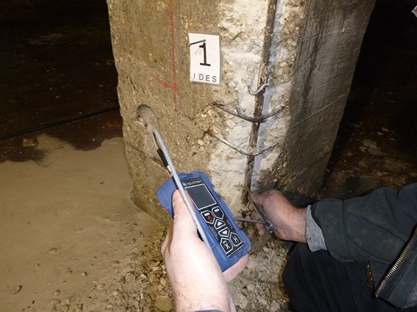 vicenza.lanerossi.incos.6 Complesso Industriale “Ex Lanerossi” - Vicenza - Prove di durezza sulle barre d'armatura